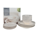 Handpainted Hearts ceramic stoneware gift dinner set